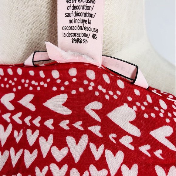 Victoria’s Secret Red Heart Kimono Robe One Size Sexy Red Cover Up - Picture 8 of 9
